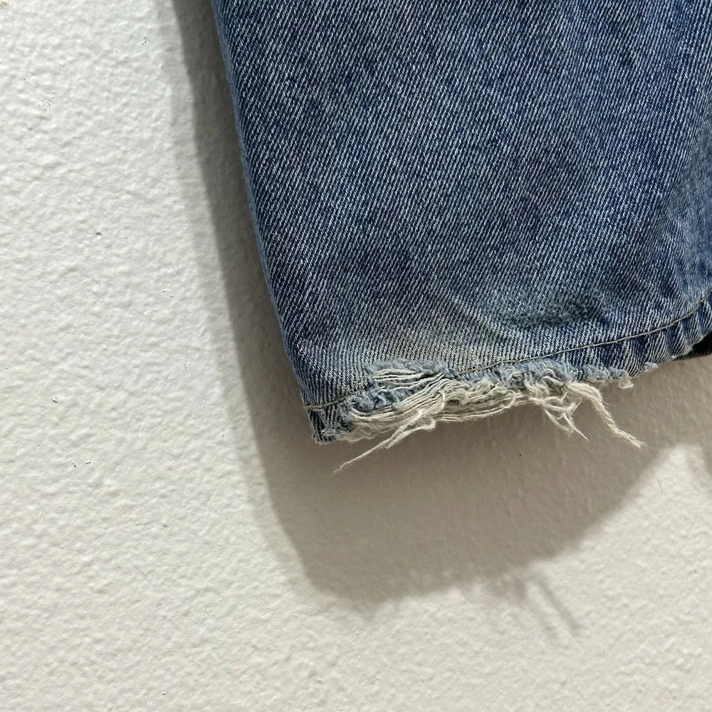 Real Ranch Blue Denim‎ Medium Wash Regular Fit Workwear Jeans Men's Size 34 X 30
